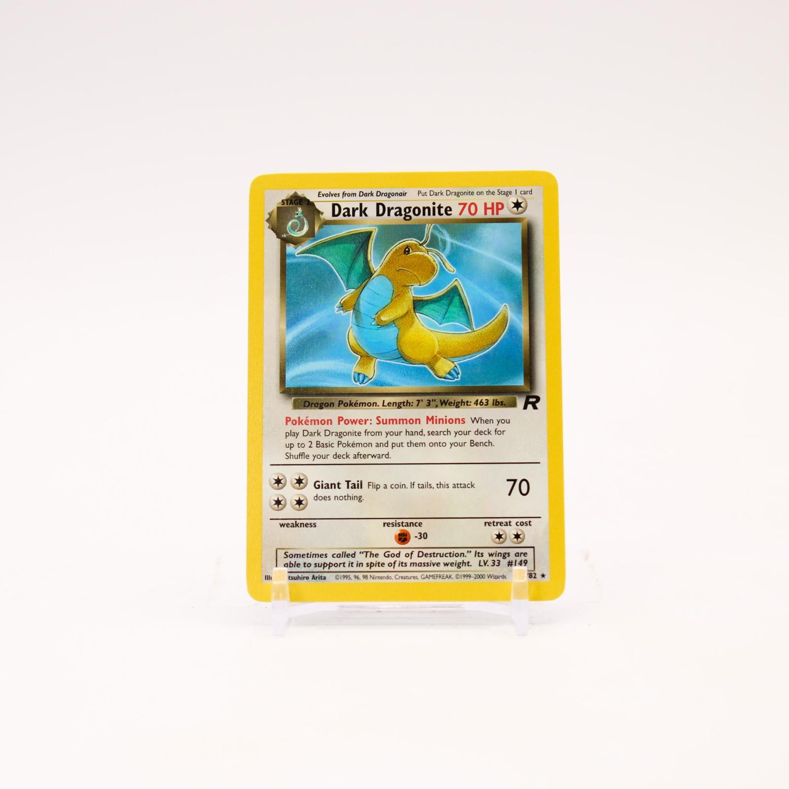 Dark Dragonite - 22/82 Team Rocket Unlimited Rare Pokemon - NM/LP