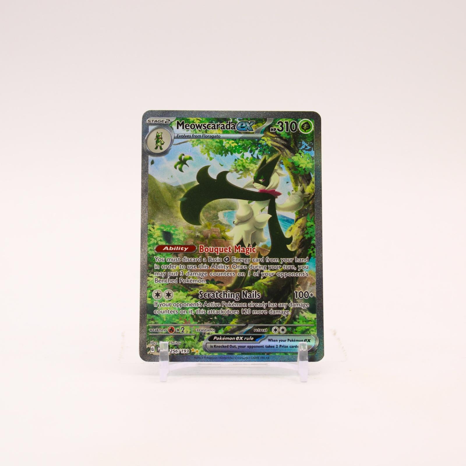 Meowscarada ex - 256/193 Paldea Evolved Holo Special Illustration Pokemon - NM