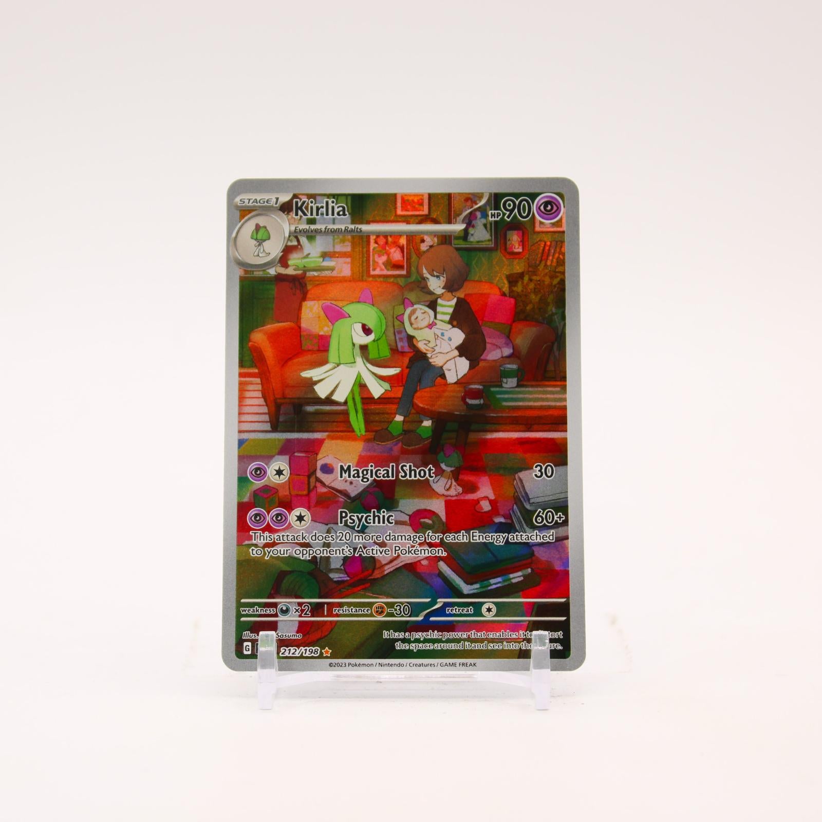 Kirlia - 212/198 Scarlet & Violet Holo Illustration Rare Pokemon - NM