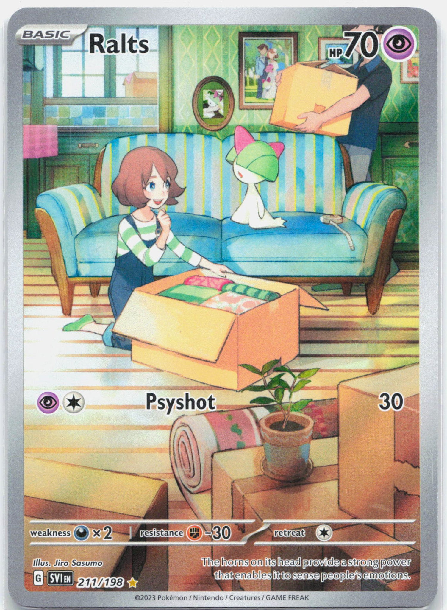 Ralts - 211/198 Scarlet & Violet Illustration Rare Pokemon - NM