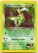 Load image into Gallery viewer, Rocket's Scyther - 13/132 Gym Heroes Unlimited Holo Rare Pokemon - LP/MP
