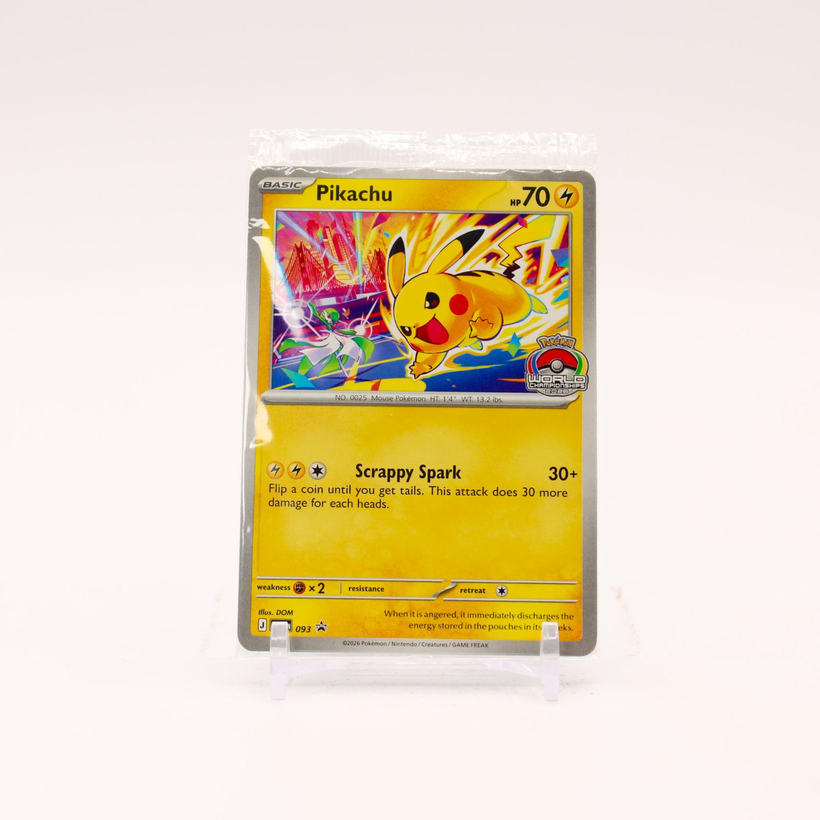 Pikachu - MEP093 SEALED Mega Evolution Promo Pokemon - NM/MINT