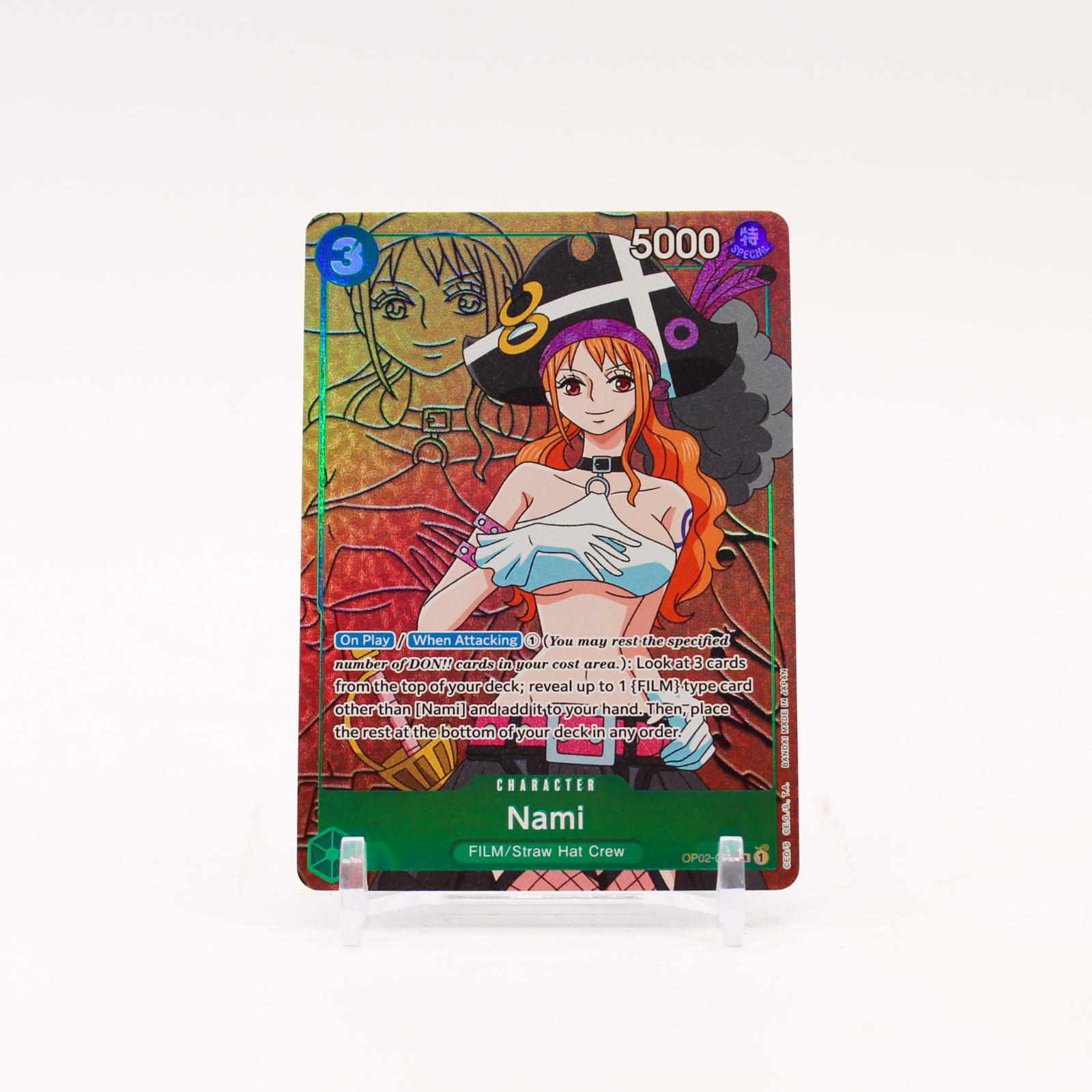 Nami Alternate Art - OP02-036 Paramount War Foil SR One Piece - NM