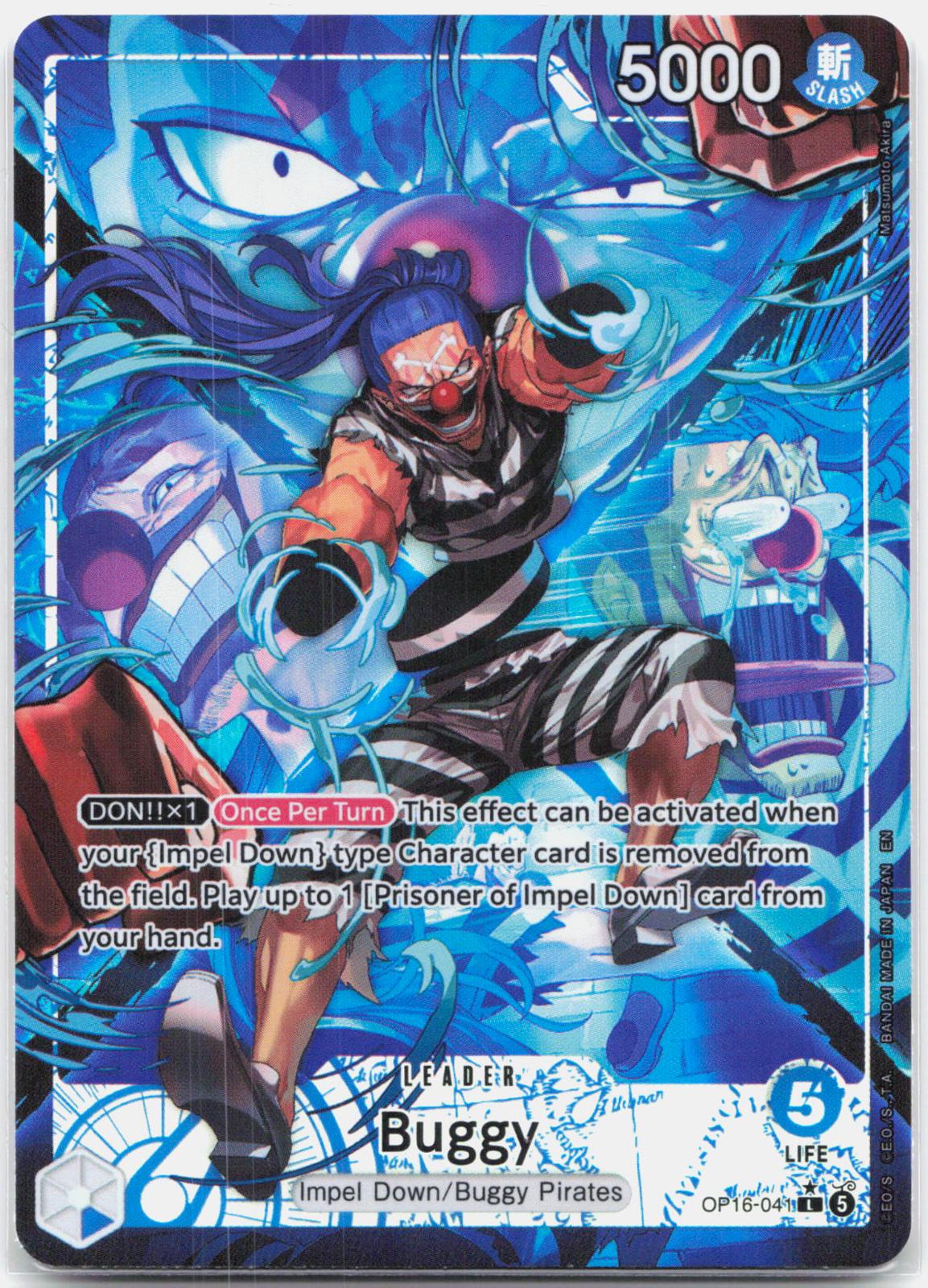 Buggy Alternate Art - OP16-041 The Time of Battle L One Piece - NM