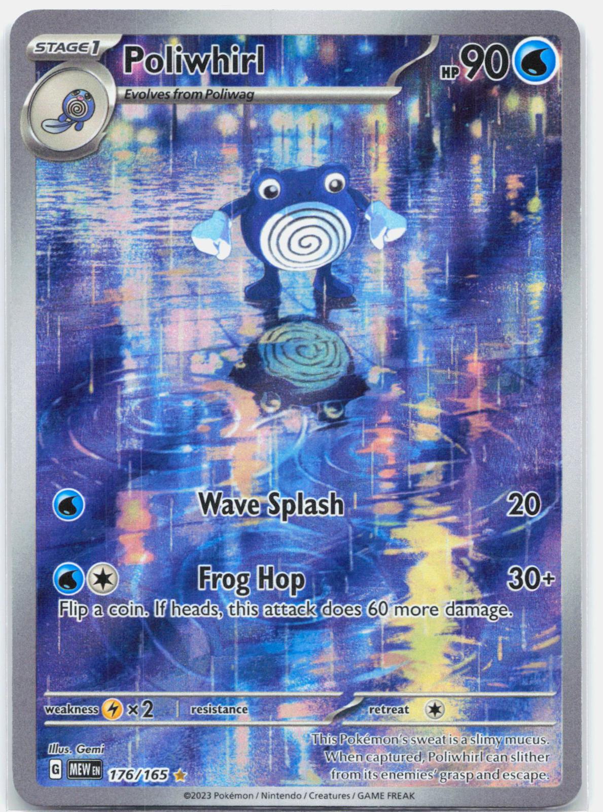 Poliwhirl - 176/165 151 Illustration Rare Pokemon - NM/LP