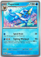 Load image into Gallery viewer, Vaporeon - 022/131 Prismatic Evolutions MASTER BALL Holo Pokemon - NM/LP
