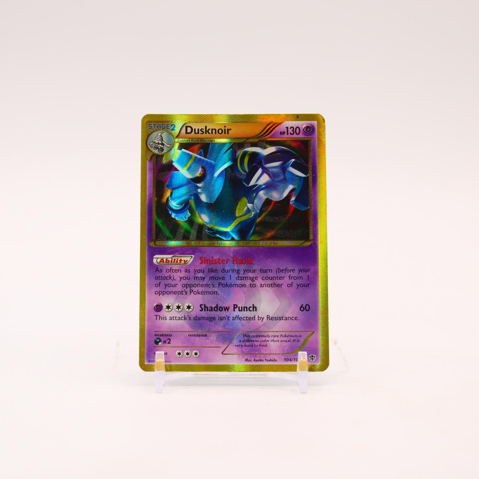 Dusknoir - 104/101 Plasma Blast Holo Secret Rare Pokemon - MP