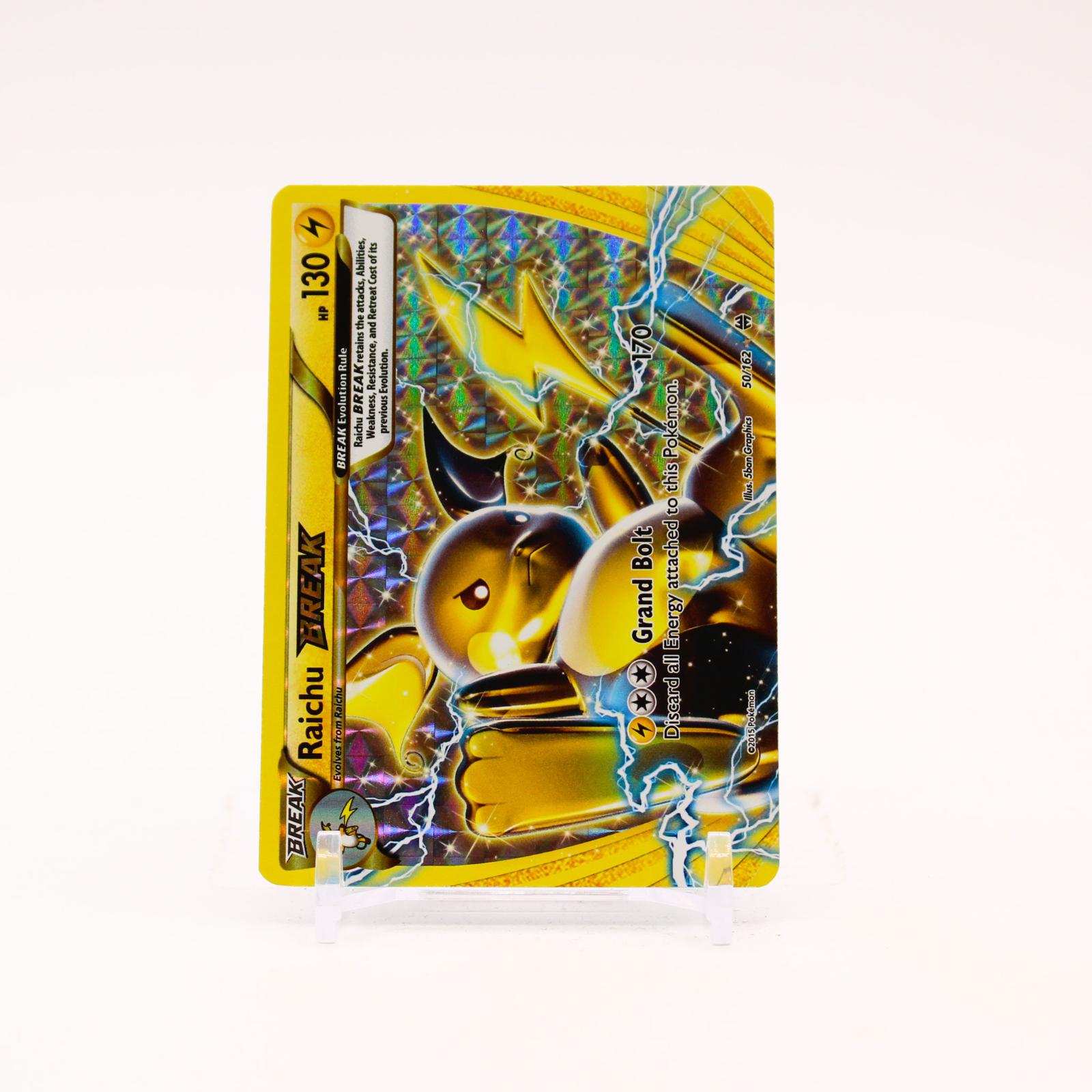 Raichu BREAK - 50/162 BREAKthrough Holo Ultra Rare Pokemon - NM/LP