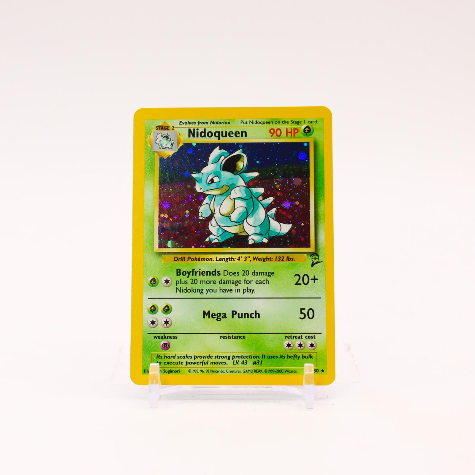 Nidoqueen - 12/130 Base Set 2 Holo Rare Pokemon - LP