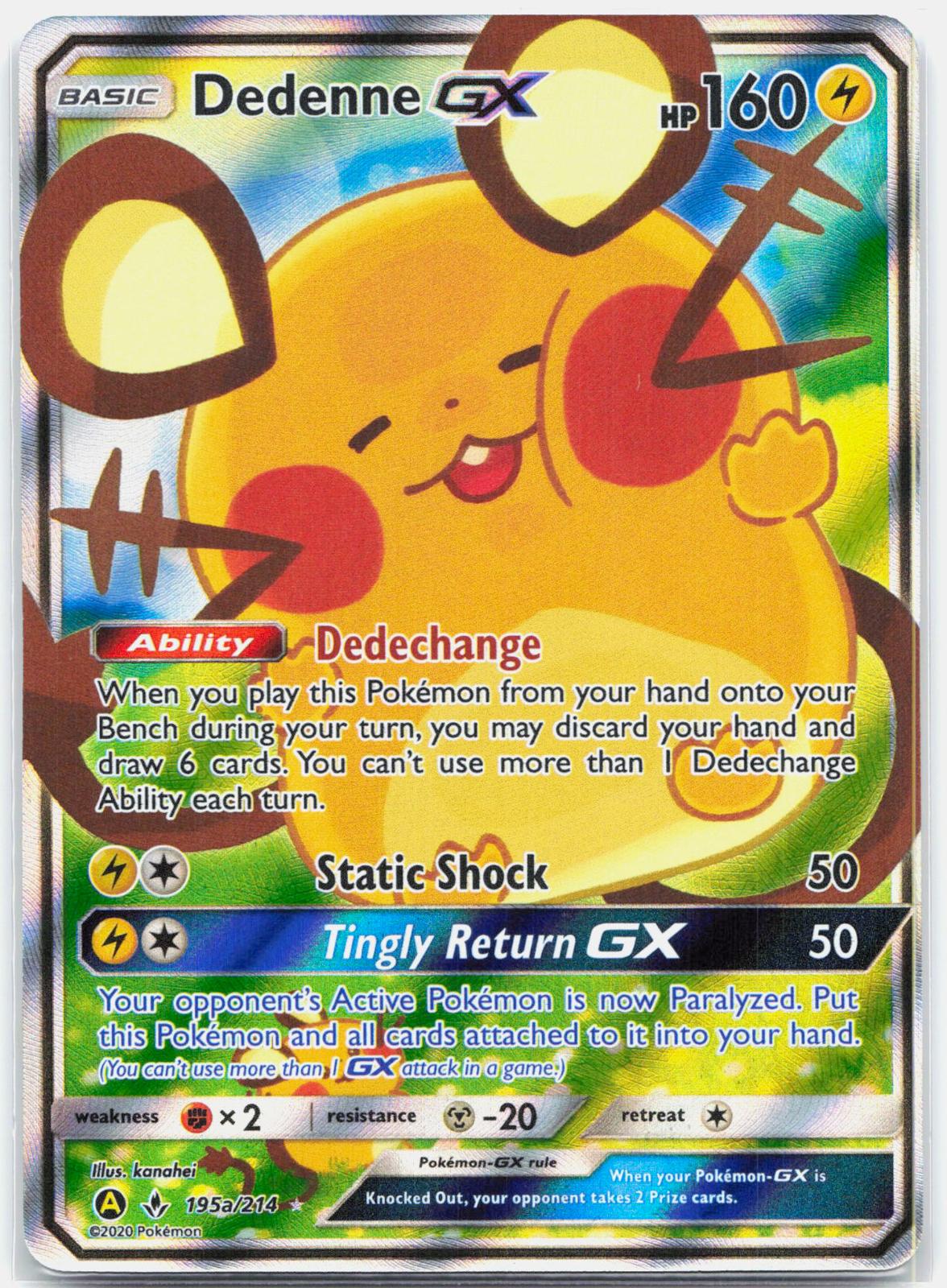 Dedenne GX - 195A/214 Alternate Art Promos Holo Promo Pokemon - NM