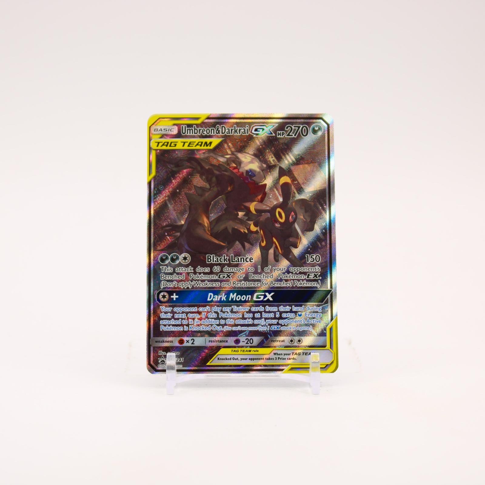 Umbreon & Darkrai GX - SM241 Sun & Moon Alternate Art Promo Pokemon - NM/LP