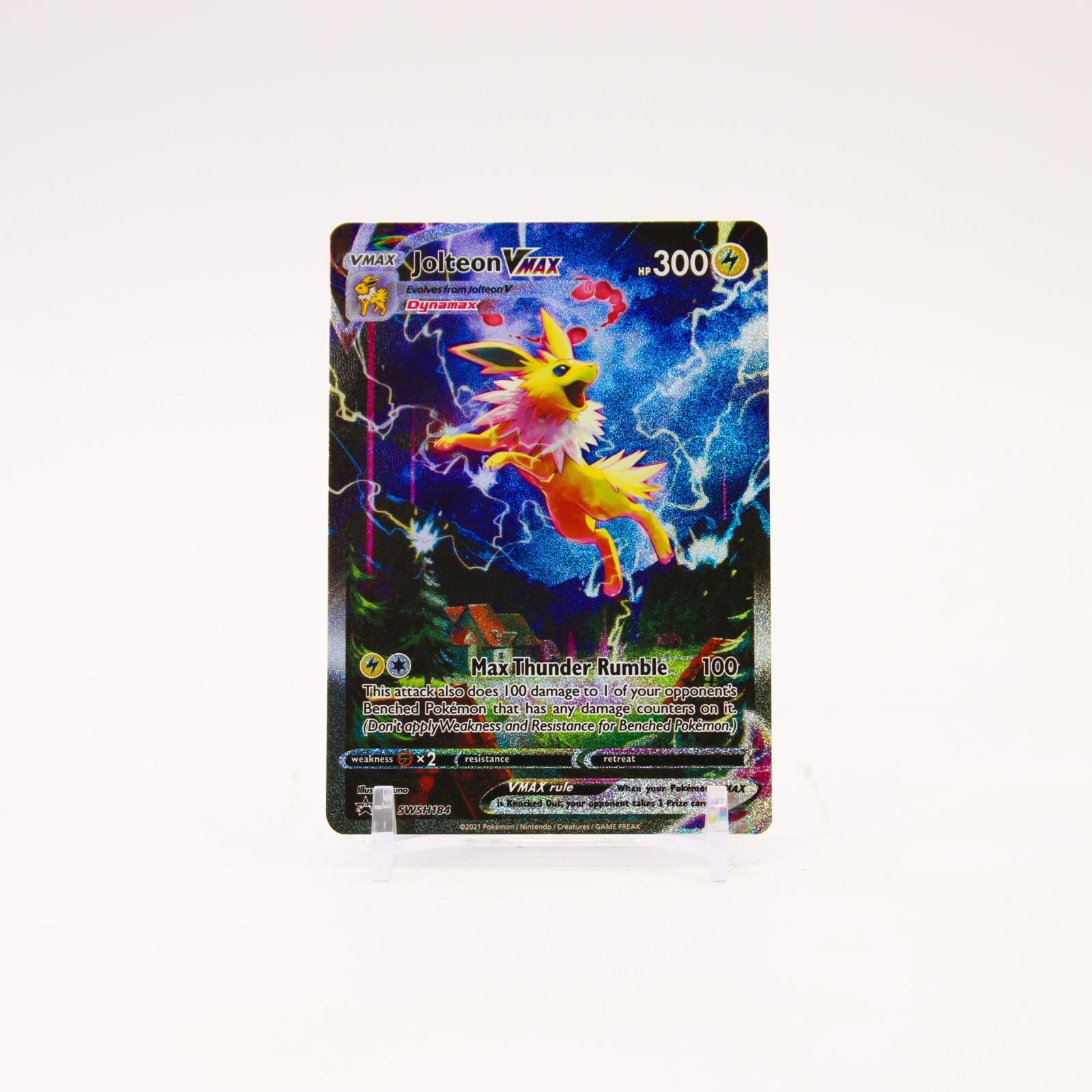 Jolteon VMAX - SWSH184 Sword & Shield Holo Alternate Art Promo Pokemon - NM