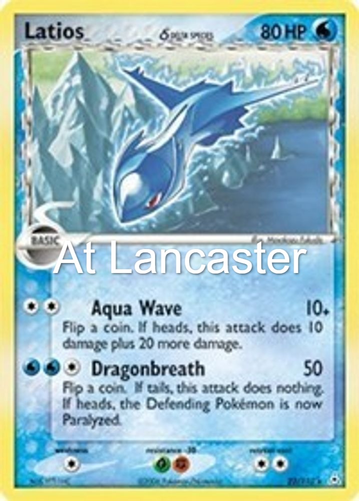 Latios (Holo) - 22/110 Deck Exclusives Holo Rare Pokemon - MP (Lanc)