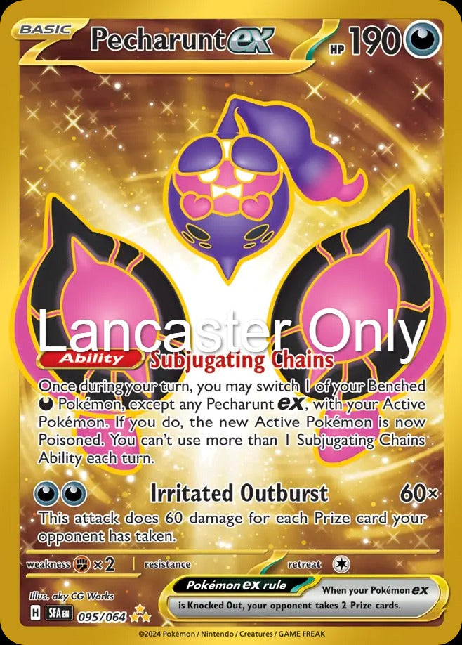 Pecharunt ex - 095/064 Shrouded Fable Holo Hyper Rare Pokemon - NM (Lanc)