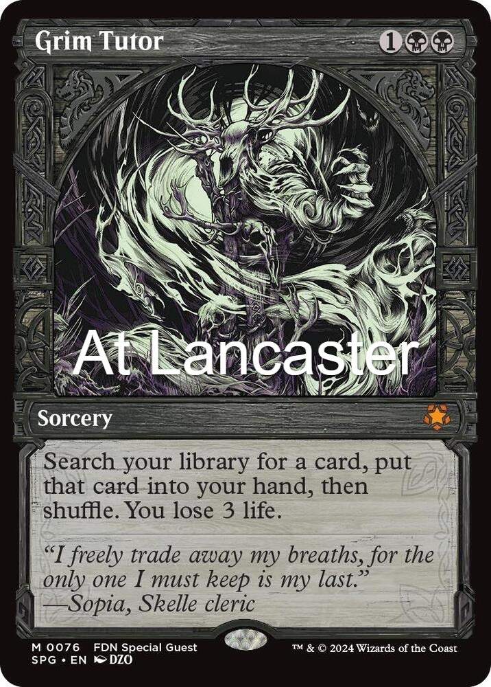 Grim Tutor (Showcase) - 76 Special Guests Mythic Magic: The Gathering - NM (Lanc)