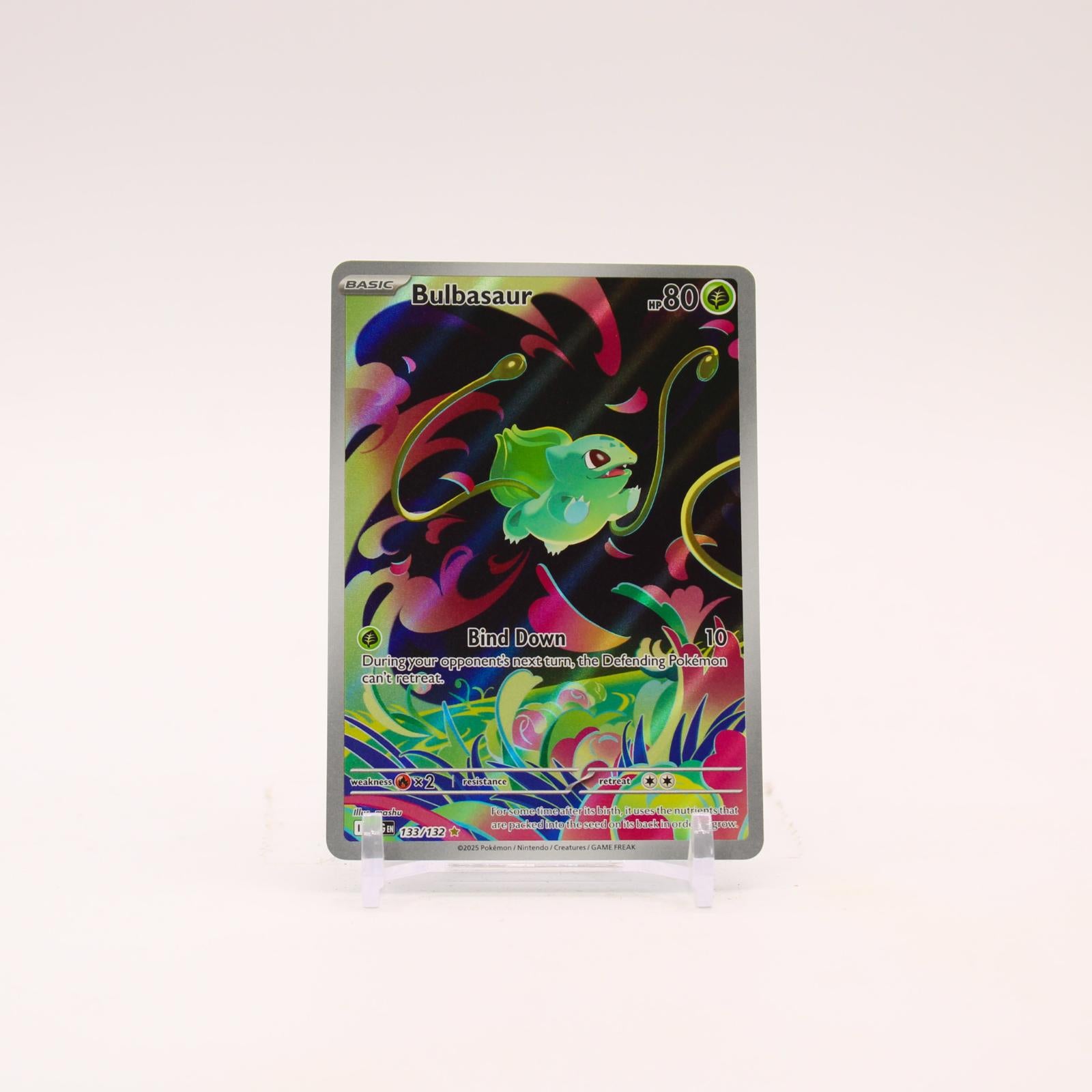 Bulbasaur - 133/132 Mega Evolution Holo Illustration Rare Pokemon - NM/MINT