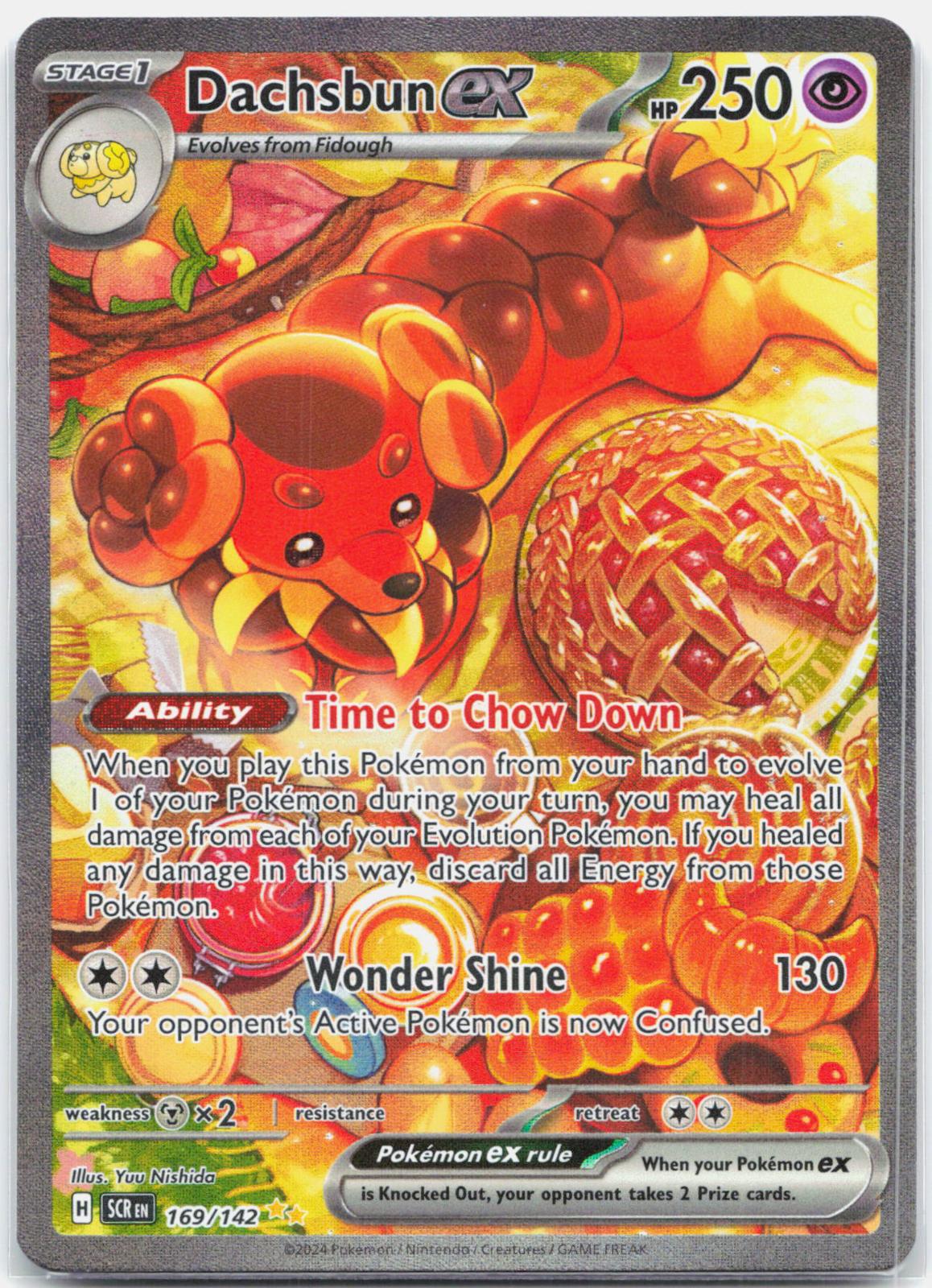 Dachsbun ex - 169/142 Stellar Crown Special Illustration Pokemon - NM