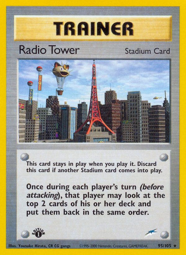 Radio Tower - 95/105 Neo Destiny Rare Unlimited Pokemon - NM