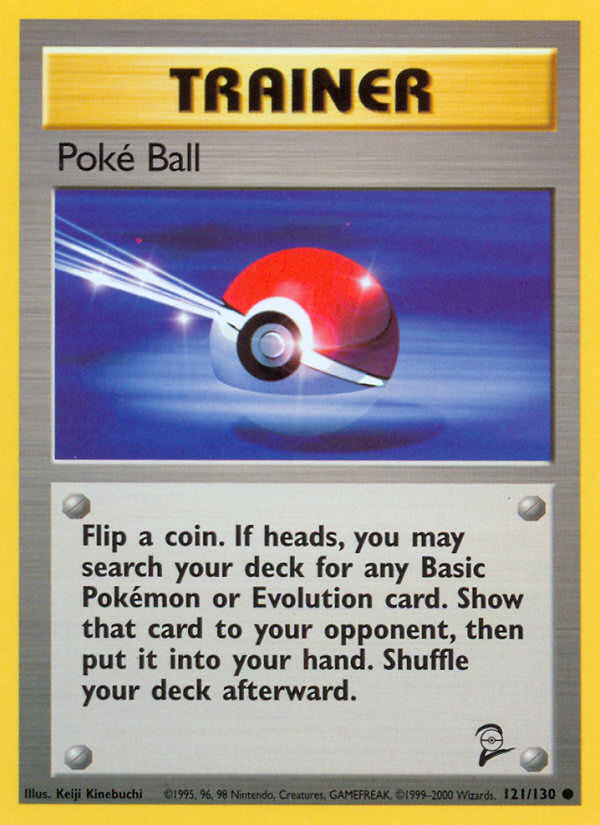 Poke Ball - 121/130 Base Set 2 Common Pokemon - NM