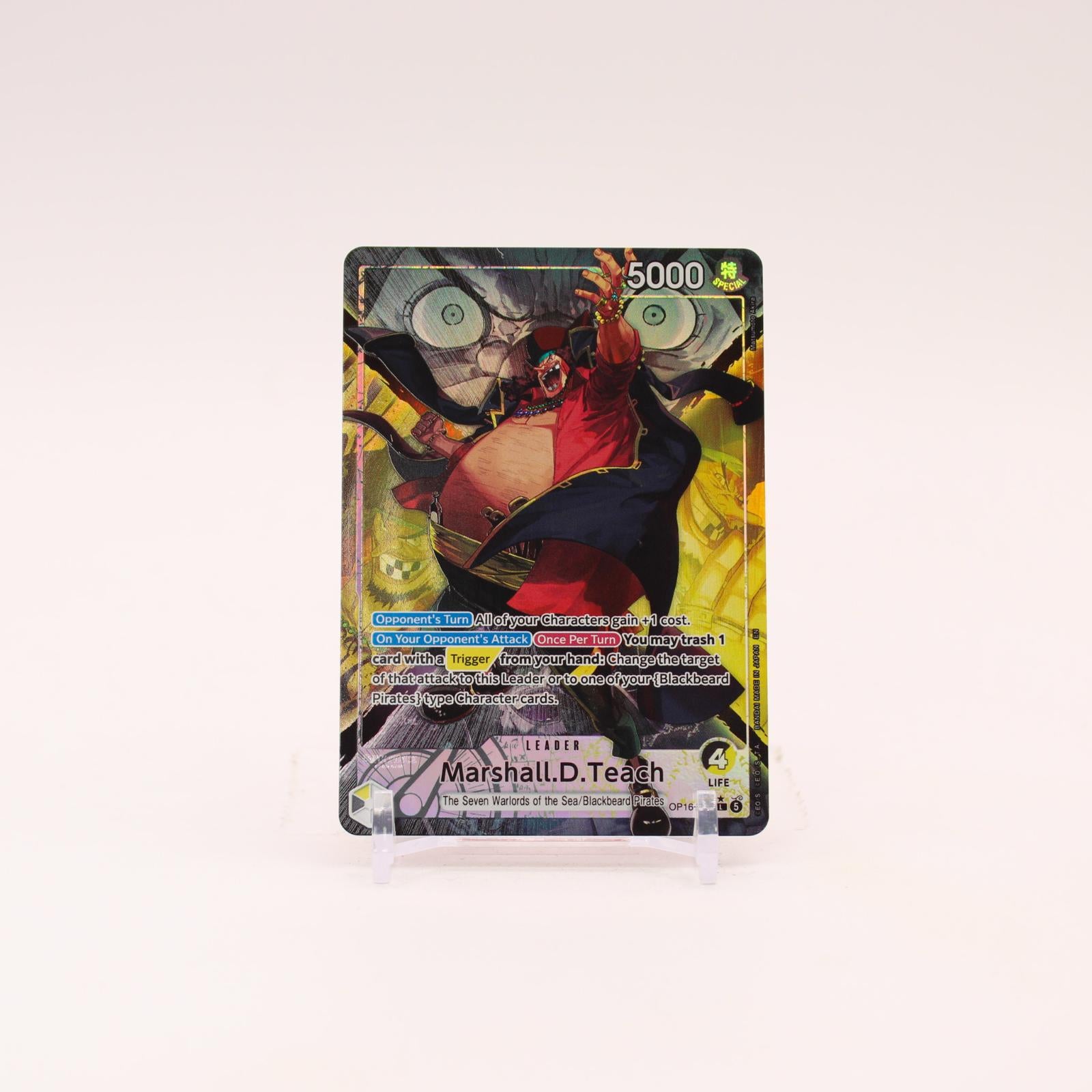 Marshall.D.Teach Alternate Art - OP16-080 The Time of Battle L One Piece - NM