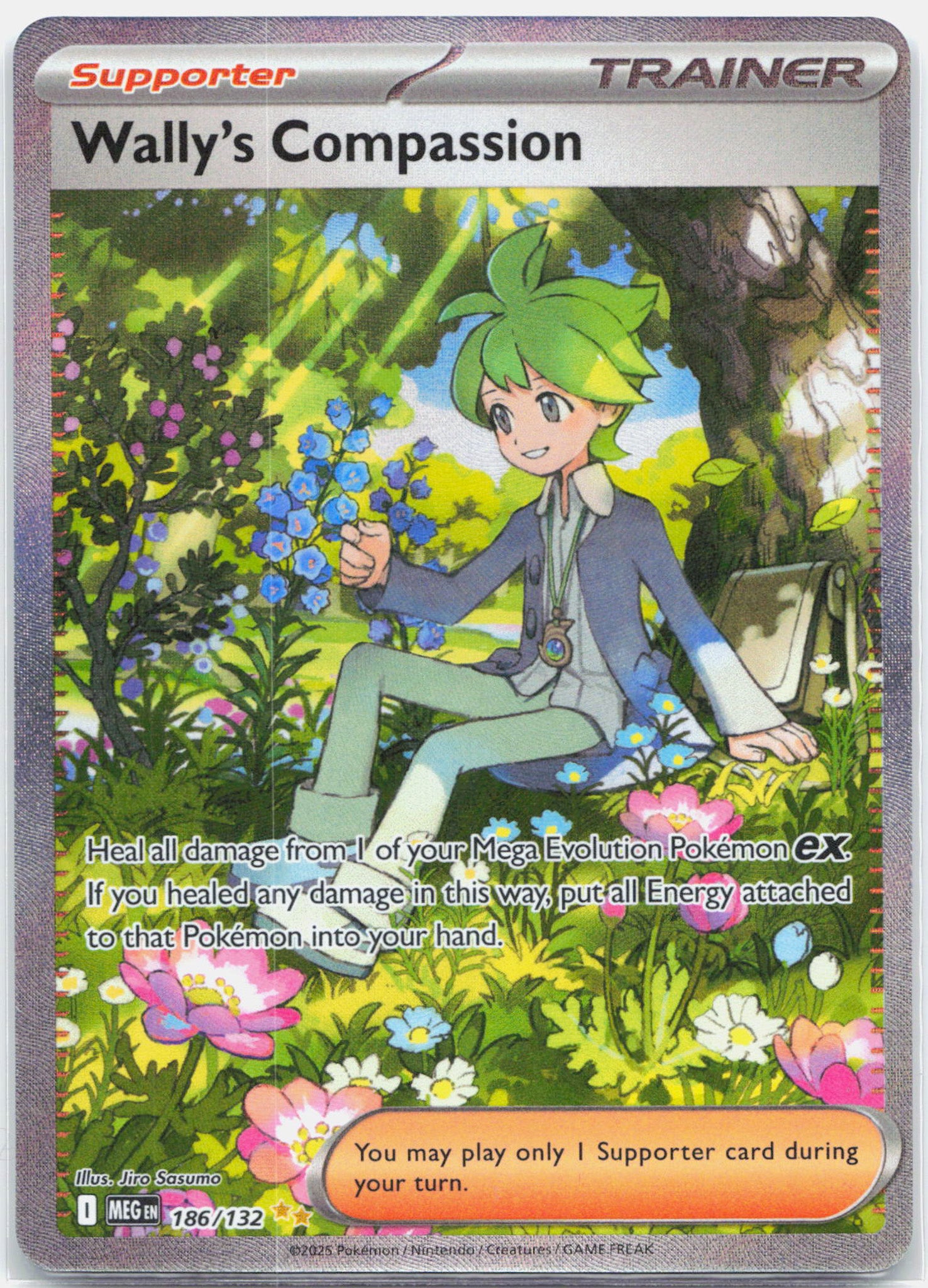 Wally's Compassion - 186/132 Mega Evolution Special Illustration Trainer - NM