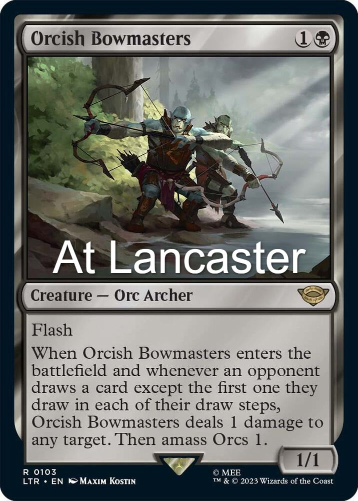 Orcish Bowmasters - 103 Universes Beyond: The Lord of the Rings: Tales of Middle-earth Rare Magic: The Gathering - NM (Lanc)