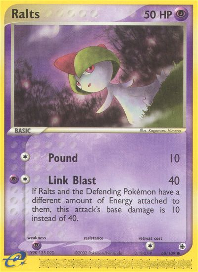Ralts - 68/109 Ruby & Sapphire Common Pokemon - NM