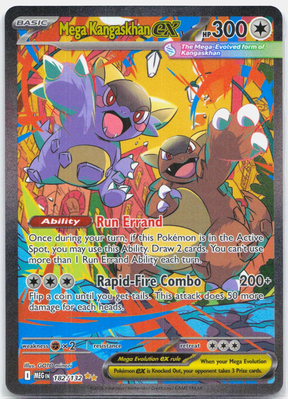 Mega Kangaskhan ex - 182/132 Mega Evolution Special Illustration Pokemon - NM/MINT