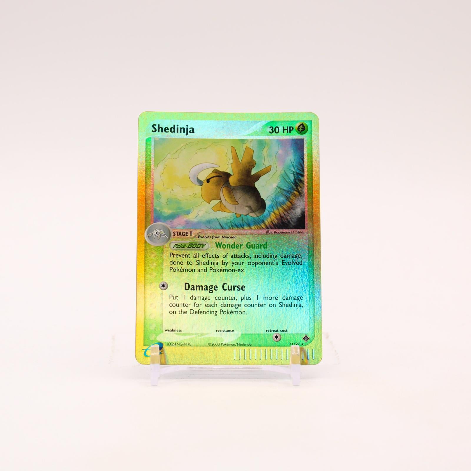 Shedinja - 11/97 Dragon Reverse Holo Rare Pokemon - LP
