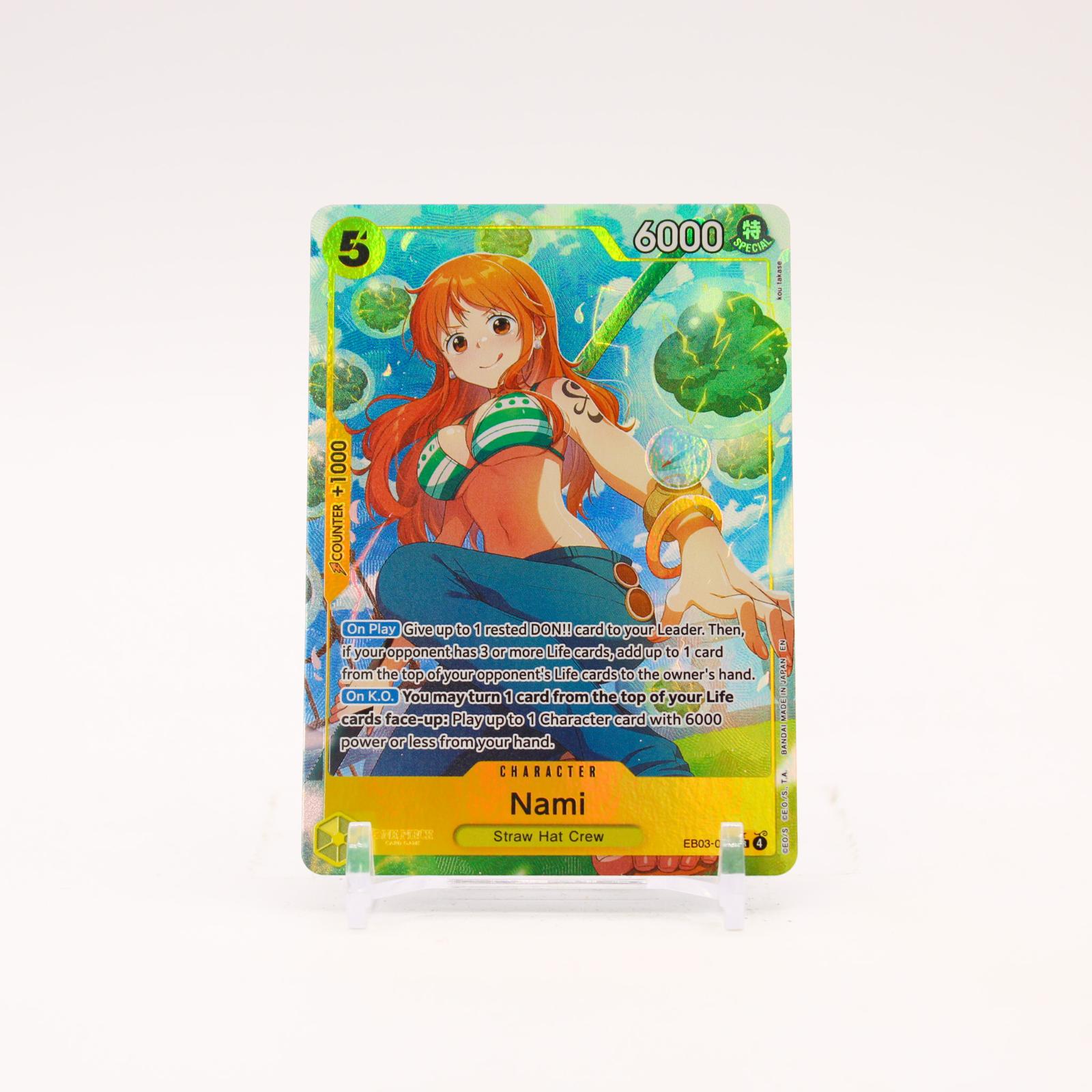 Nami Alternate Art - EB03-053 Extra Booster Heroines Edition SR One Piece - NM