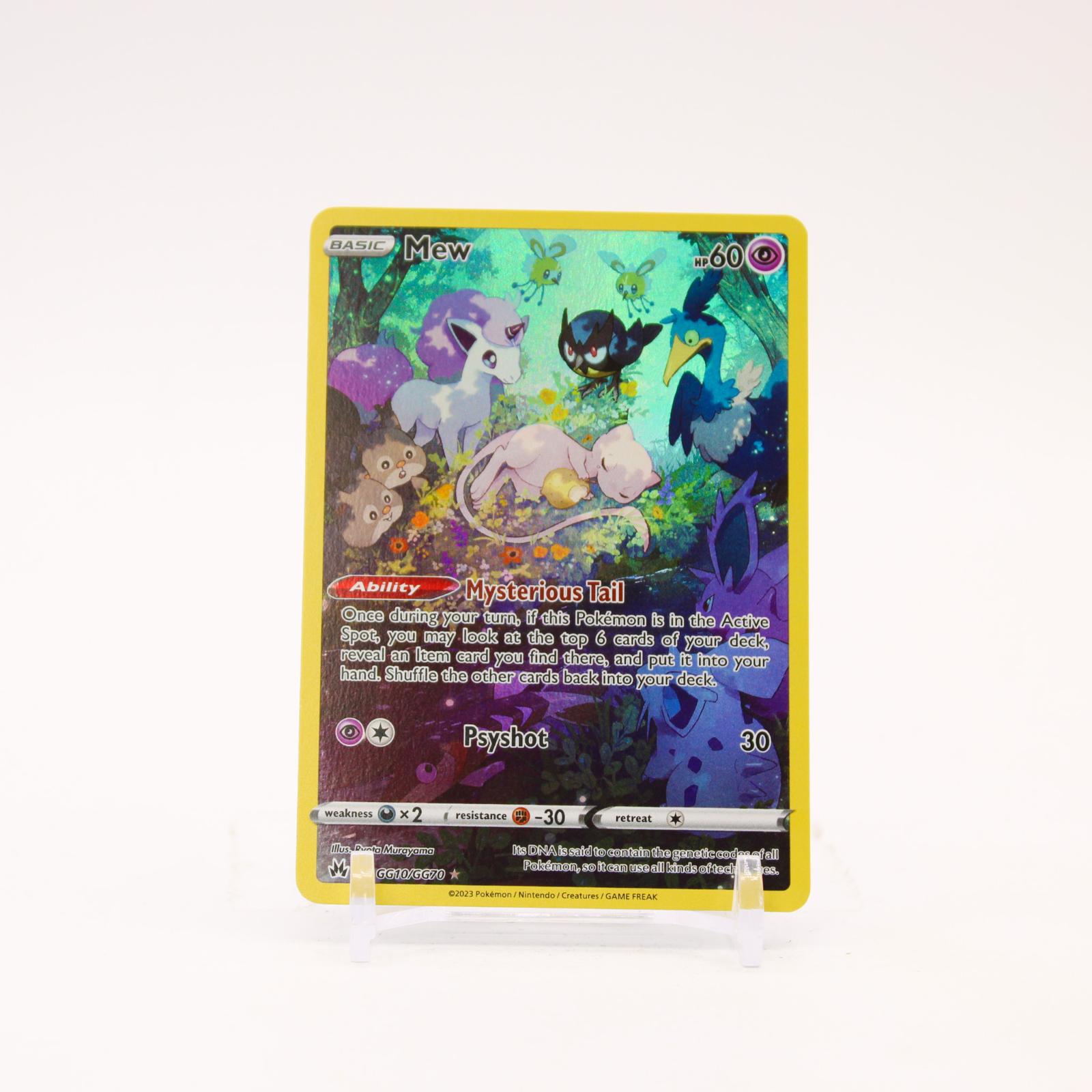 Mew - GG10/GG70 Crown Zenith Galarian Gallery Holo Pokemon - NM