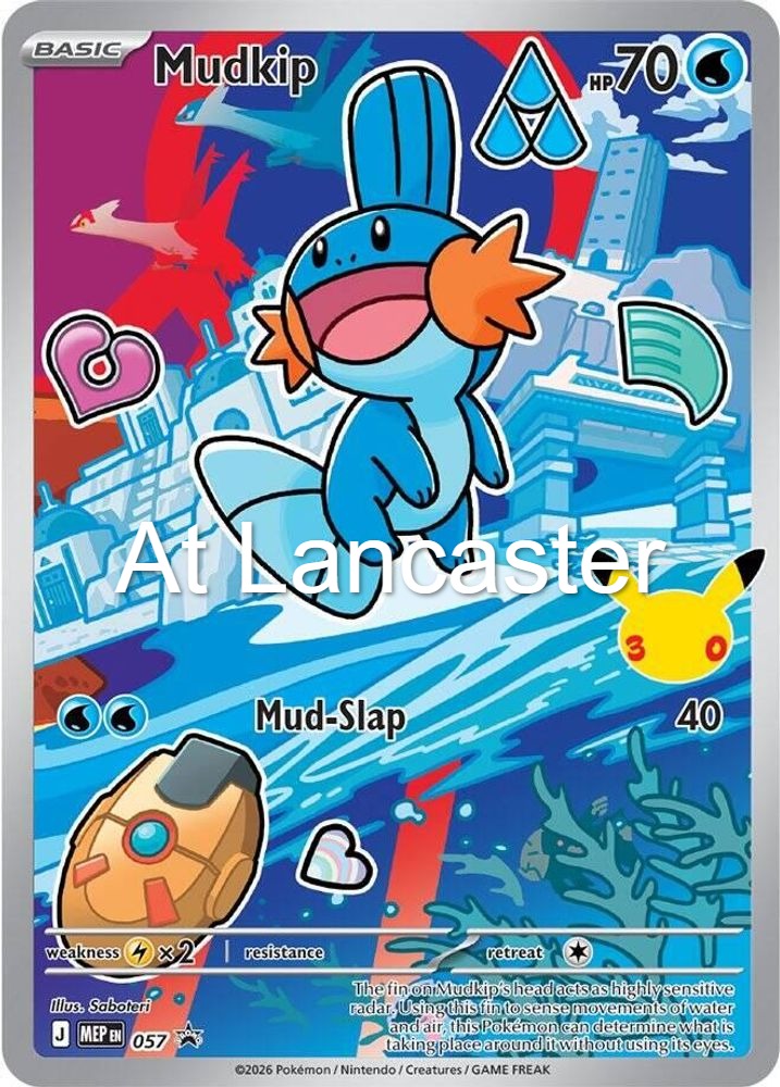 Mudkip - 057 First Partner Collection 2026 Holo Promo Pokemon - NM (Lanc)