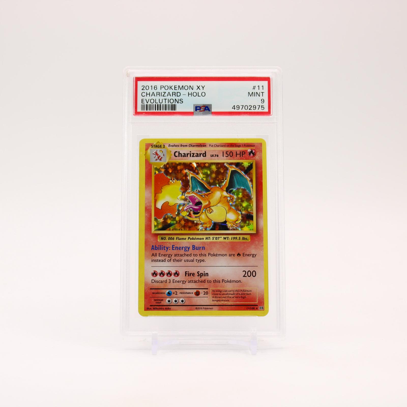 Charizard - 11/108 PSA 9 Evolutions Holo Rare Pokemon - MINT
