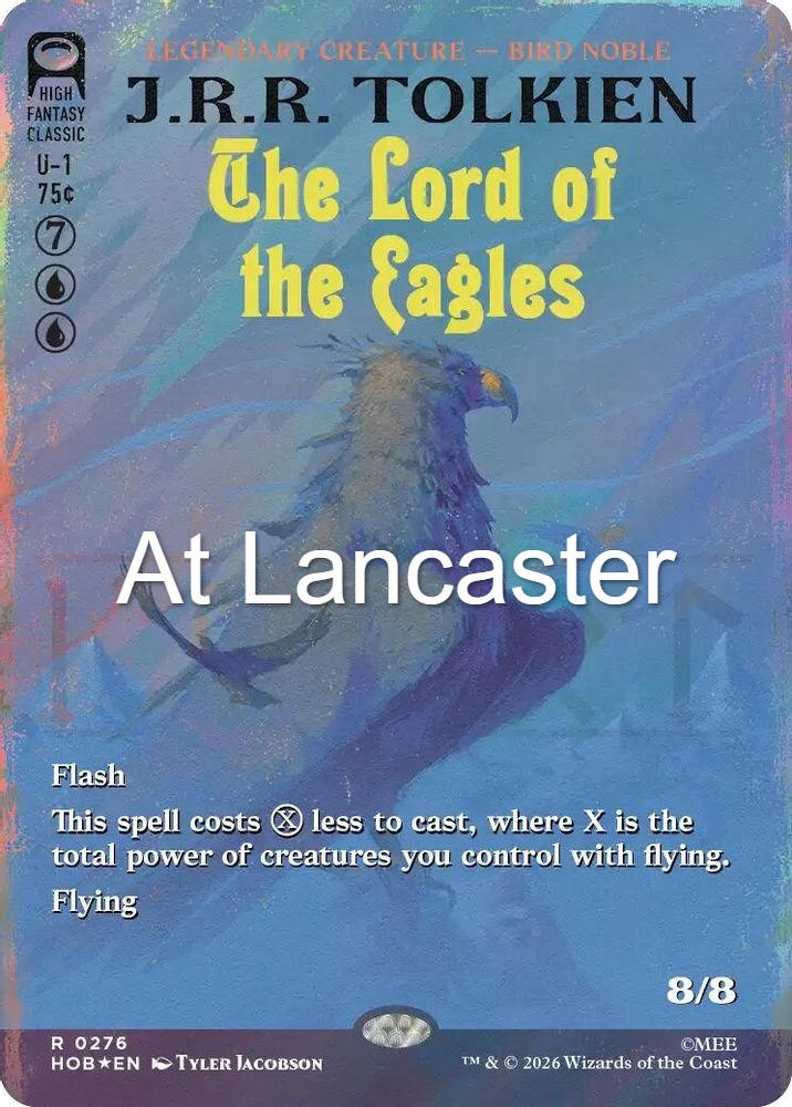 The Lord of the Eagles (Borderless) (Surge Foil) - 276 The Hobbit Rare Magic: The Gathering - NM (Lanc)