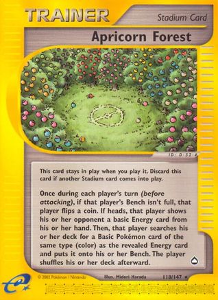 Apricorn Forest - 118/147 Aquapolis Rare Pokemon - NM