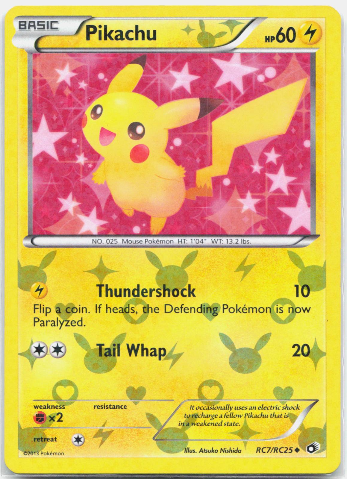 Pikachu - RC7/RC25 Legendary Treasures Radiant Collection Holo Pokemon - LP
