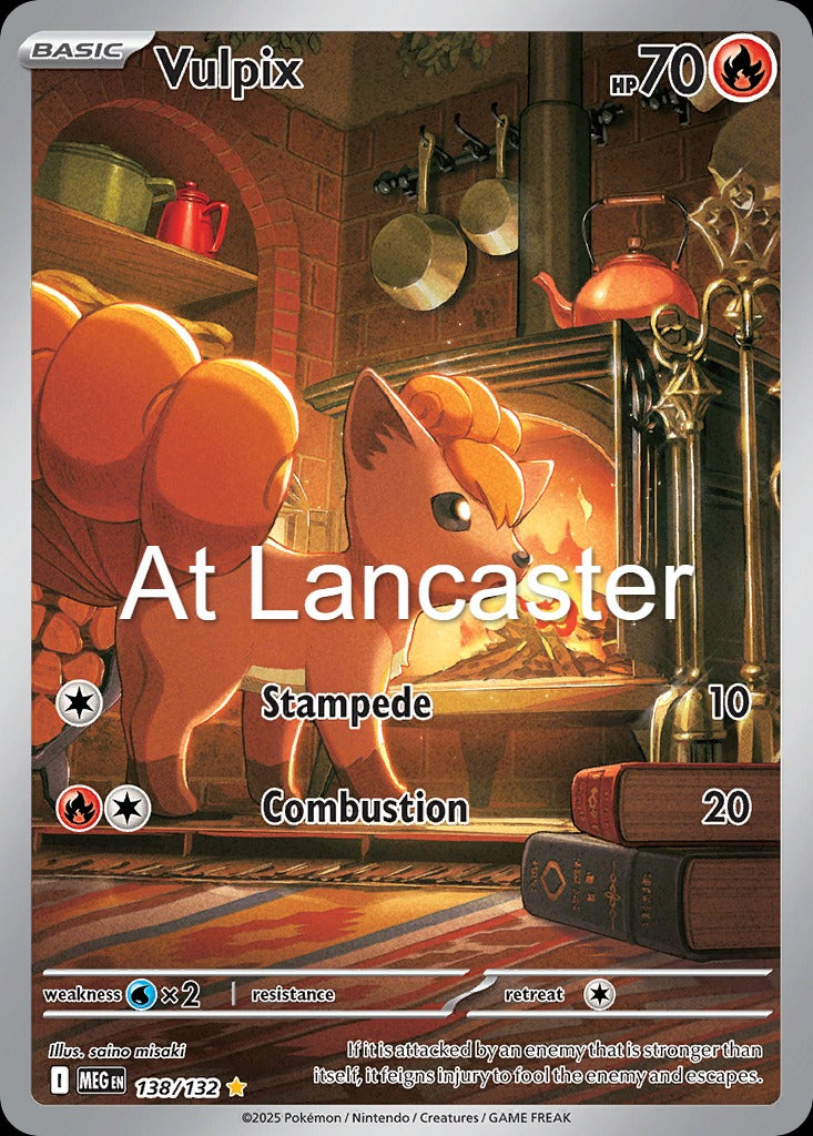 Vulpix - 138/132 Mega Evolution Illustration Rare Pokemon - NM (Lanc)