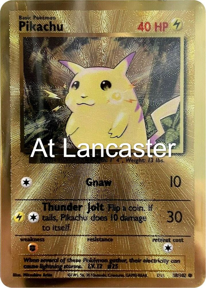 Pikachu (Celebrations Metal Card) - 058/102 Miscellaneous Cards & Products Promo Pokemon - NM/LP (Lanc)