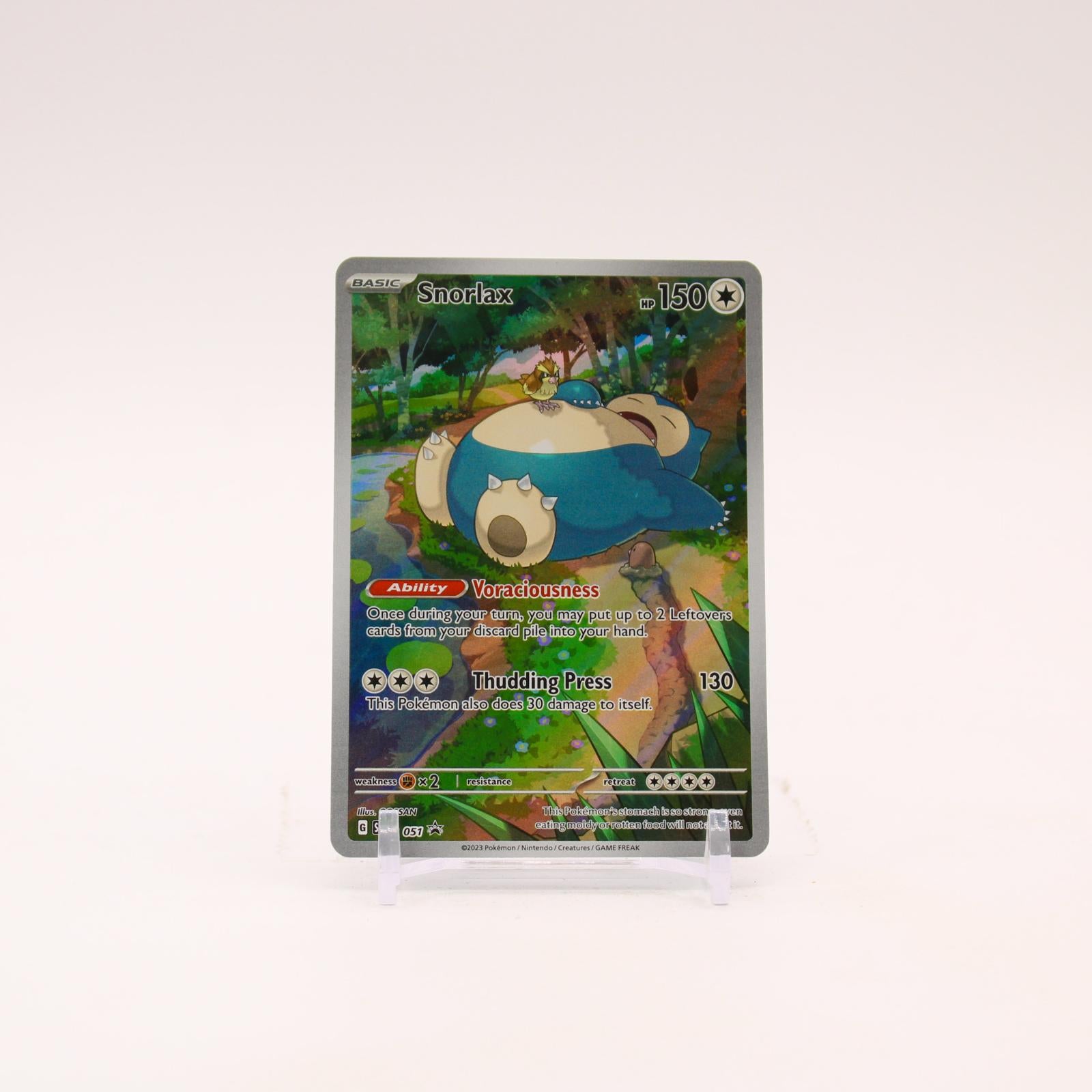 Snorlax - SVP051 Scarlet & Violet Holo Illustration Promo Pokemon - NM