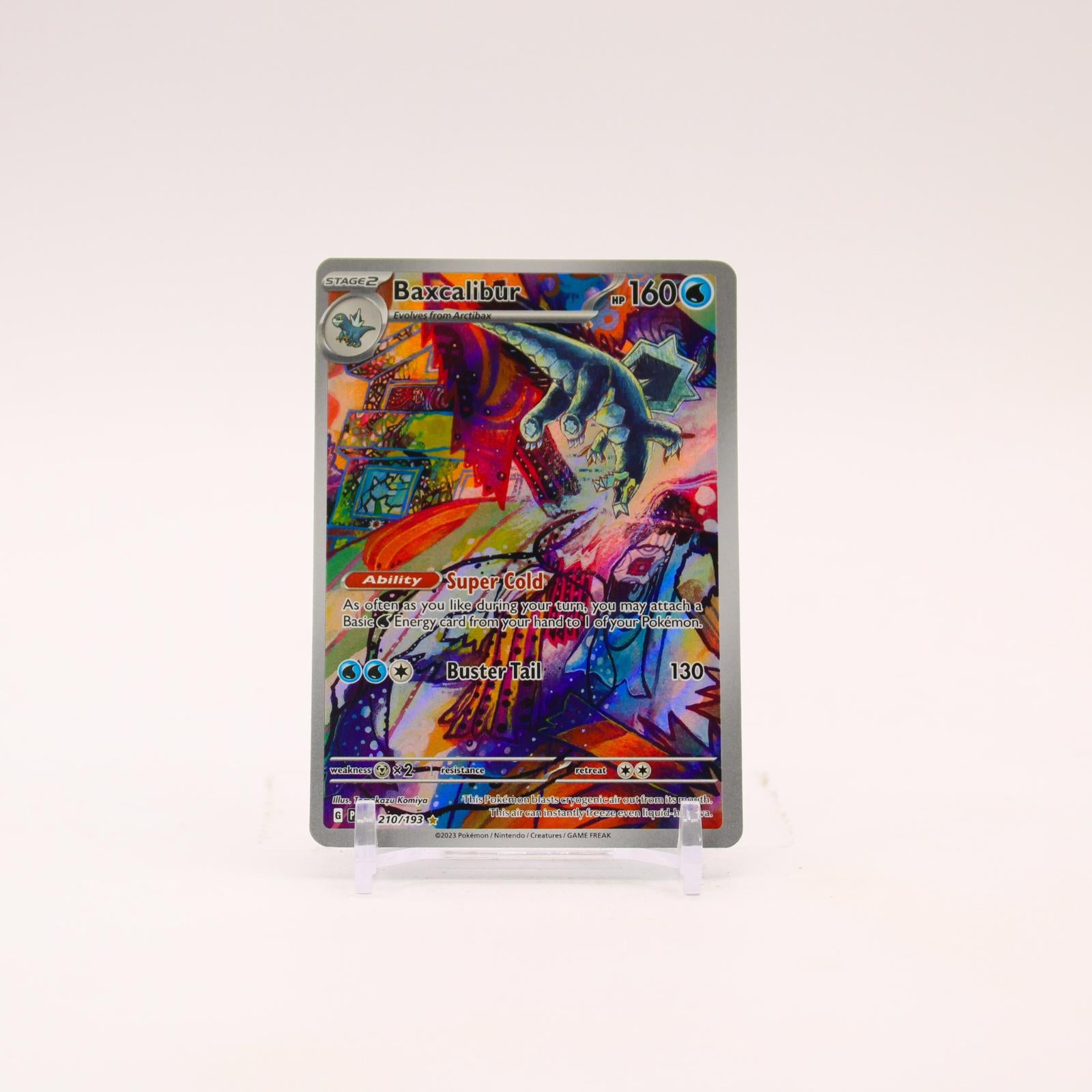 Baxcalibur - 210/193 Paldea Evolved Holo Illustration Rare Pokemon - NM/LP