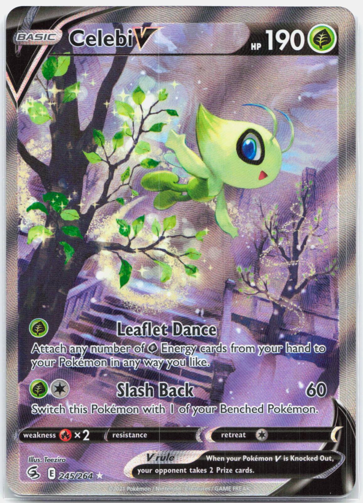 Celebi V - 245/264 Fusion Strike Alternate Art Pokemon - NM