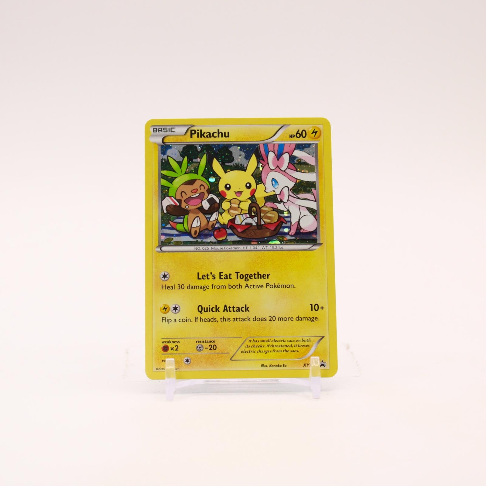 Pikachu - XY95 Black Star Holo Promo Pokemon - LP