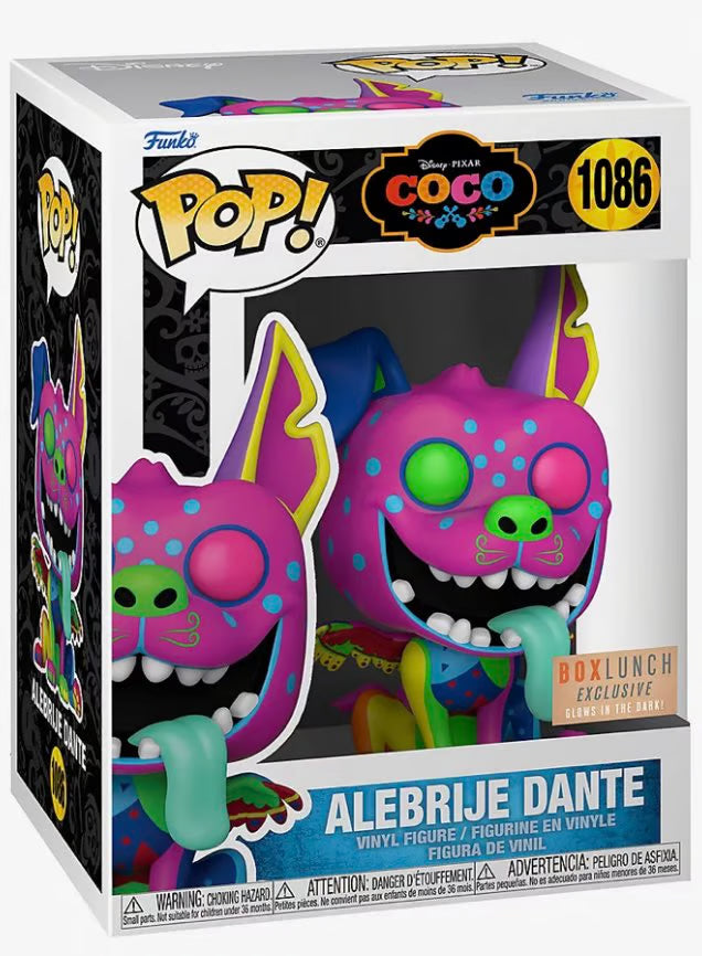 Funko Pop - Disney Vinyl Figure - Alebrije Dante Glow 1086 Box Lunch