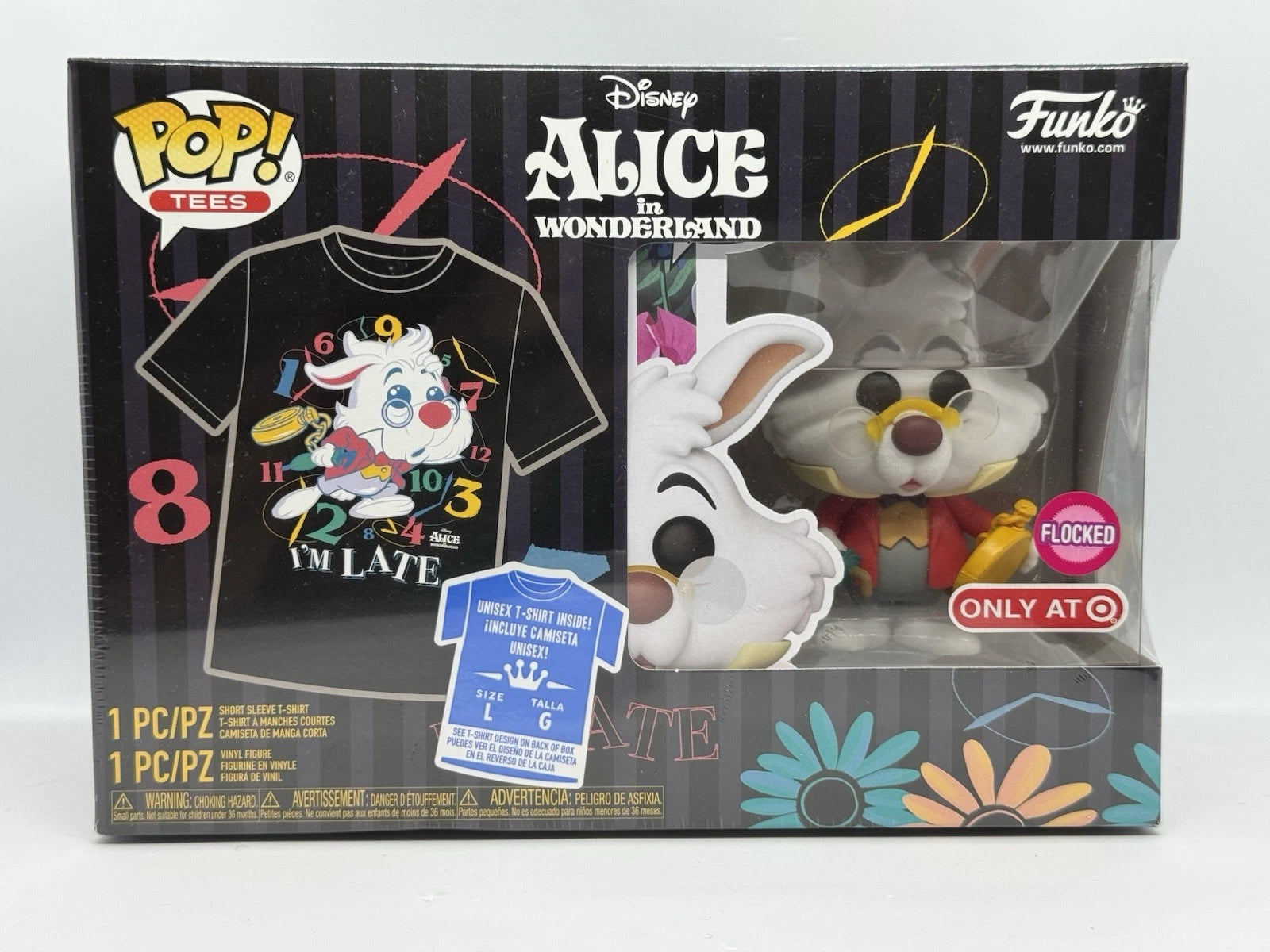 Funko Pop - Large Alice in Wonderland Vinyl Figure - I'm Late Flocked Target Exc