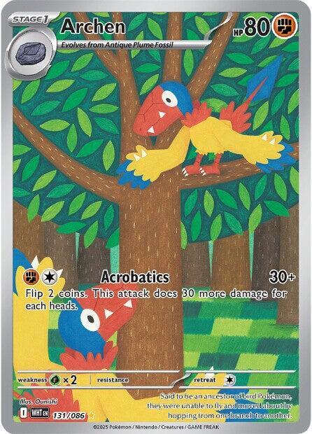 Archen - 131/086 White Flare Illustration Rare Pokemon - NM/MINT