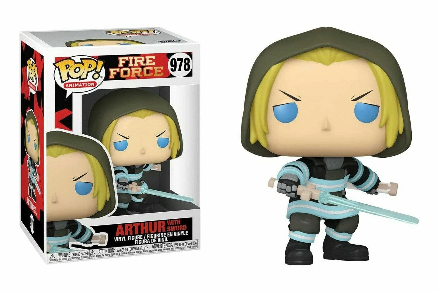 Funko Pop -  Fire Force Vinyl Figure - Arthur with Sword 978
