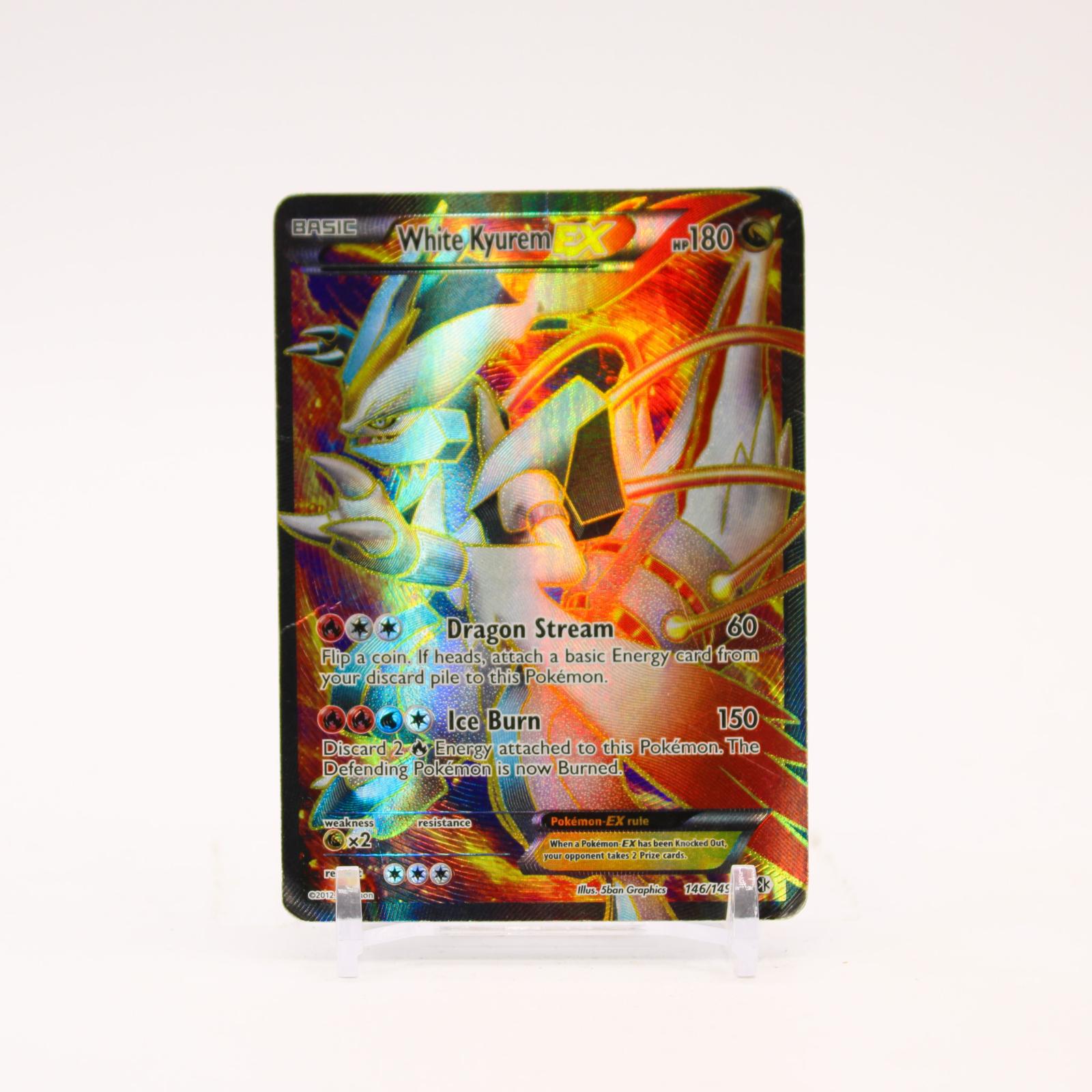 White Kyurem EX - 146/149 Boundaries Crossed Holo Full Art Pokemon - DMG