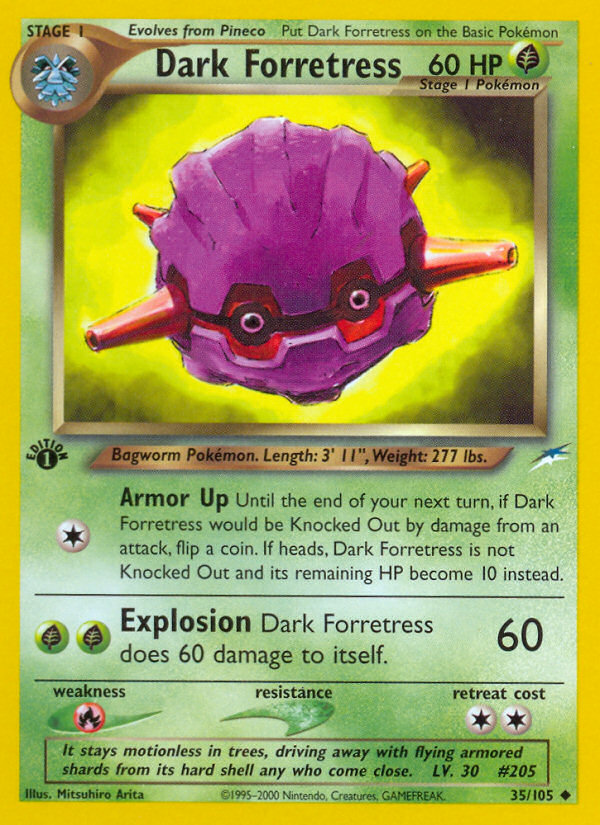 Dark Forretress - 35/105 Neo Destiny Uncommon Unlimited Pokemon - NM
