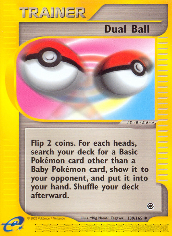 Dual Ball - 139/165 Expedition Base Set Uncommon Pokemon - NM