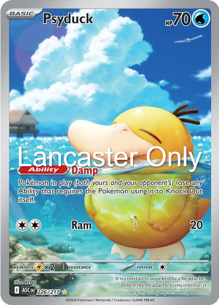 Psyduck - 226/217 Ascended Heroes Holo Illustration Rare Pokemon - NM (Lanc)
